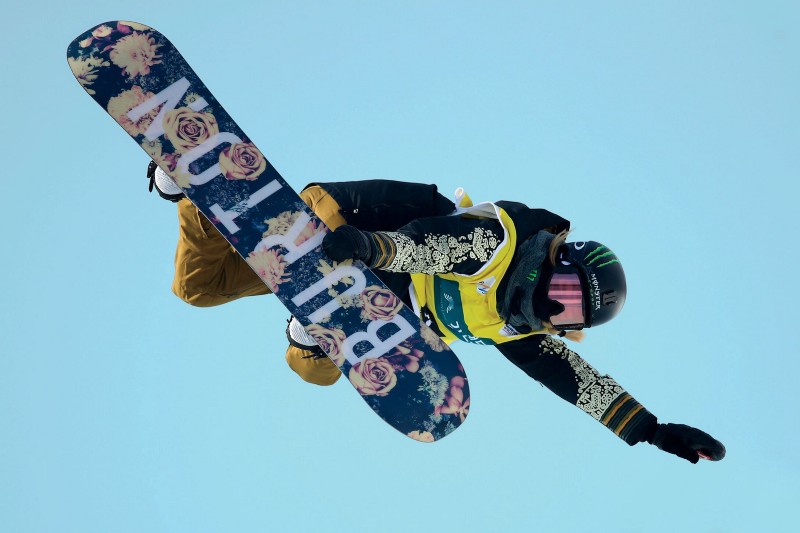 Photo of Chloe Kim catching major air