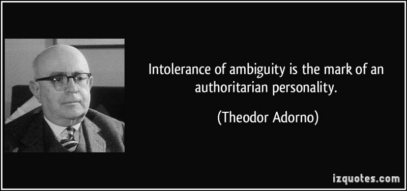 Screenshot of a Theodor Adorno quote