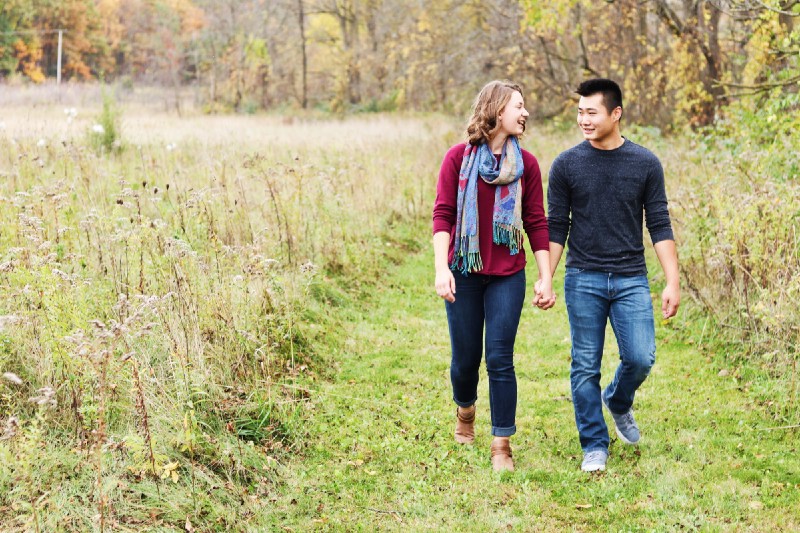 Photo of Asian man and white woman