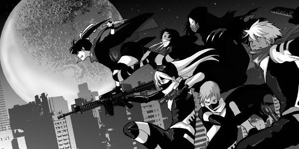 Promotional image from "Shinobigami" - Modern Ninja Battle Tabletop RPG from Japan