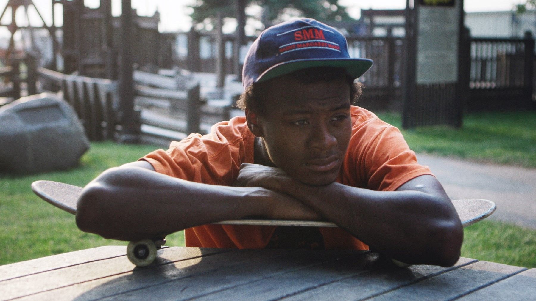 Photo of boy with skateboard