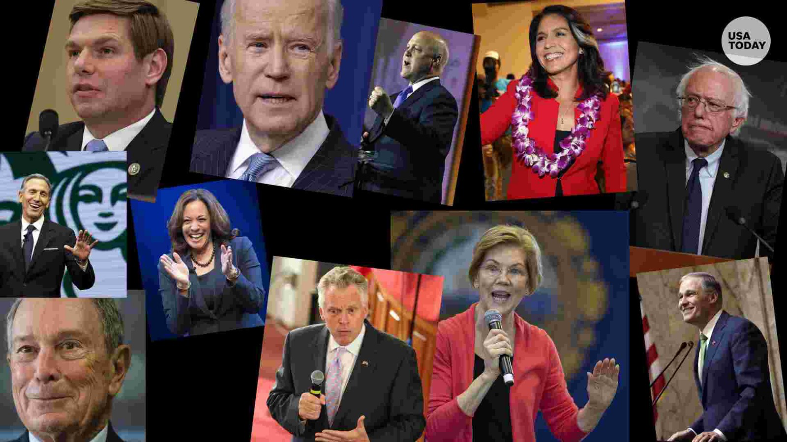 Image of many 2020 Democratic presidential candidates