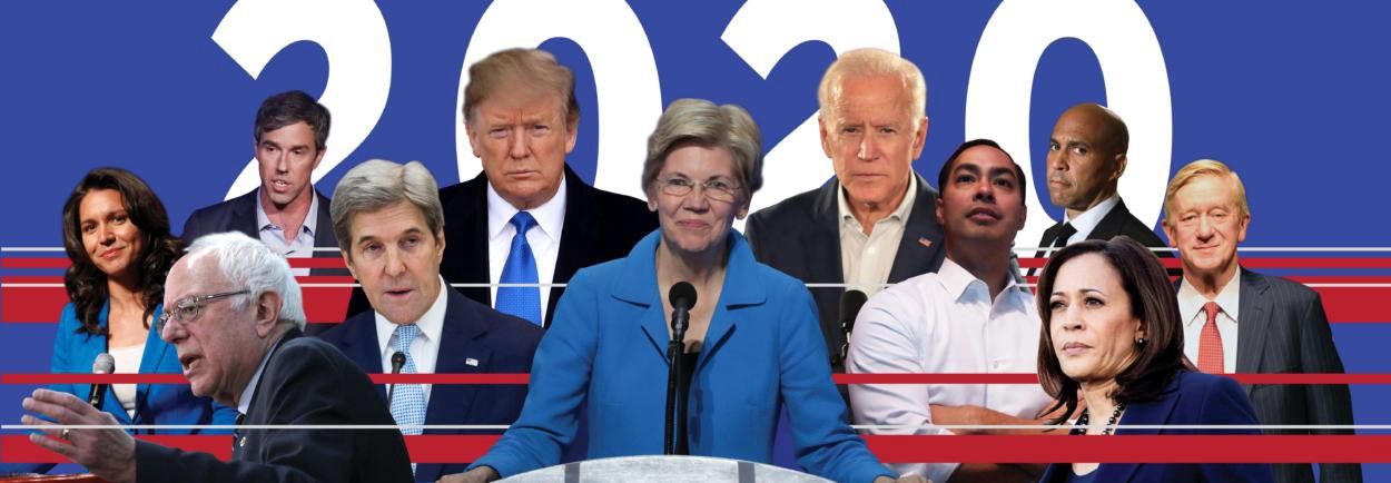 Image of select 2020 Democratic presidential candidates