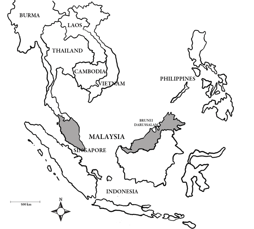 Map of Southeast Asia